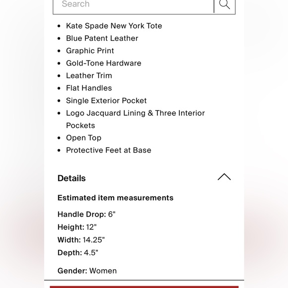 Kate Spade Blue Patent Tote - Picture 7 of 7